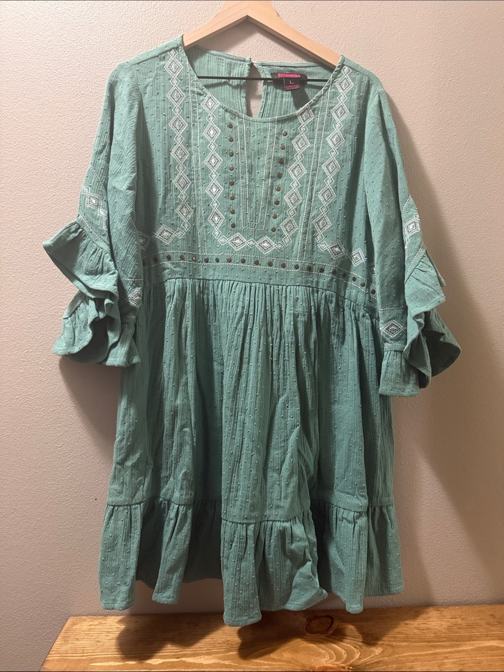 Rock & Roll Dress Women's L Country Concert Western Rodeo Cowgirl Boho; NWOT